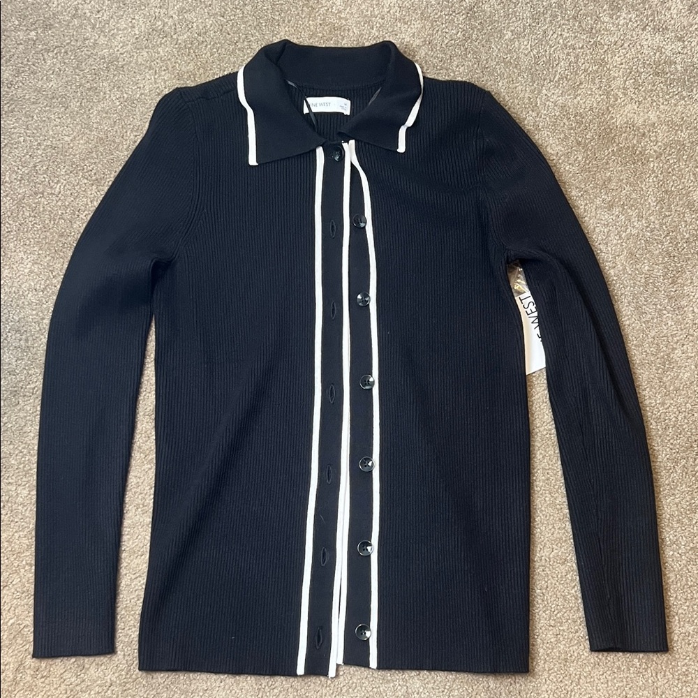 Nine West Black Knit Cardigan